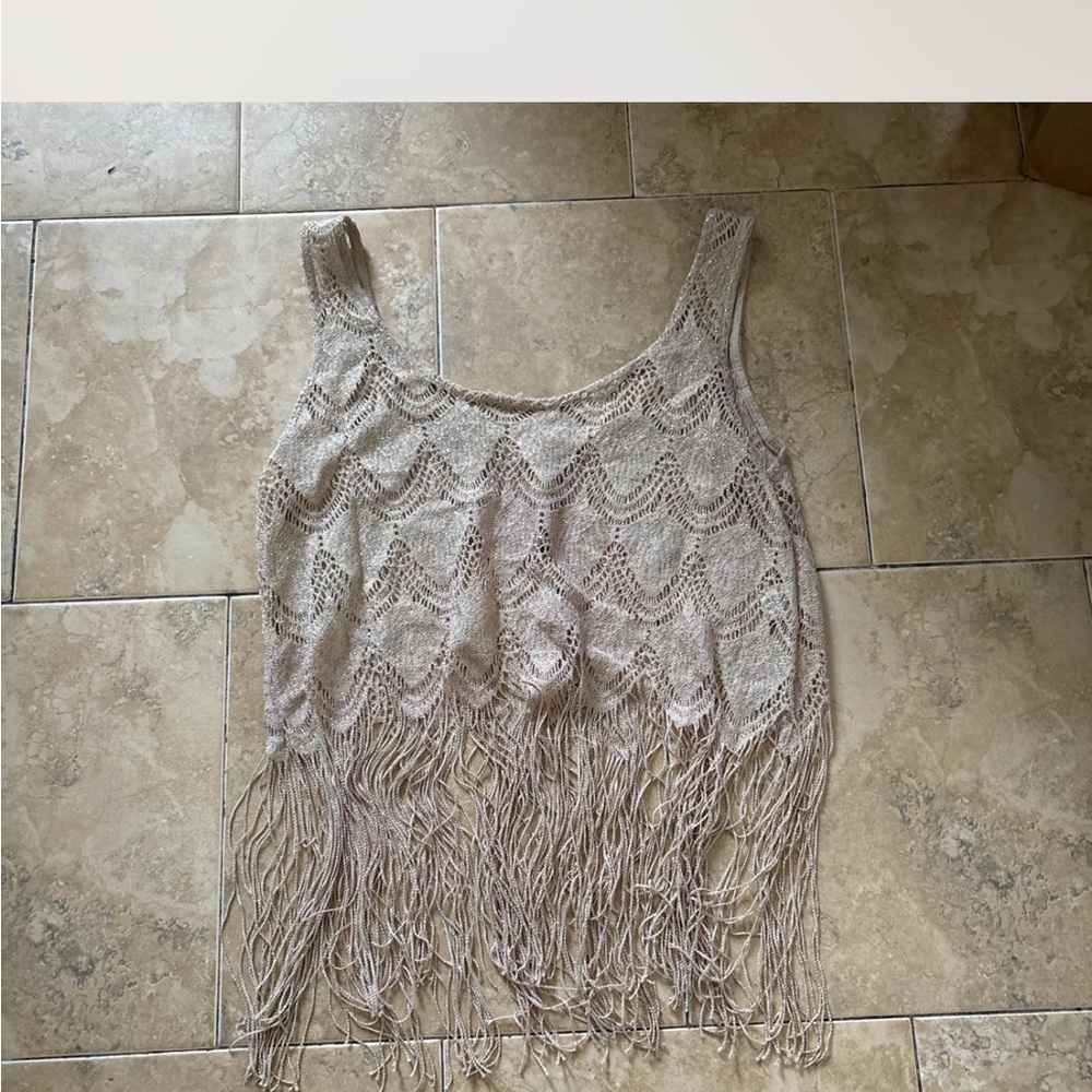 Fringed Vintage Flapper Tank Top